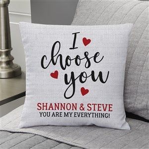 Customized Pillow, Family Pillow, Valentines Pillows, Personalized Throw Pillow, Diy Valentines Decorations, Photo Pillows, I Choose You, Throw Pillows Bed, Xmas Ideas