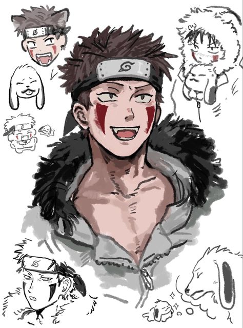 Kiba Inuzuka Fanart, Kiba And Akamaru, Kiba Inuzuka, School Snack, Funny Boy, Naruto Art, Naruto Uzumaki, Naruto Shippuden, Amazing Art