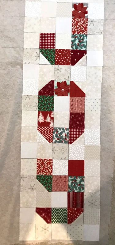 JOY Wall Hanging - Fairfield World Craft Projects Xmas Quilts Projects, Accuquilt Christmas Projects, Sunday Patchwork Template, Quilted Christmas Wall Hangings Patterns, Joy Quilted Table Runner, Joy Table Runner Pattern, Mini Christmas Quilts, Joy Quilted Wall Hanging, Joy Wall Hanging