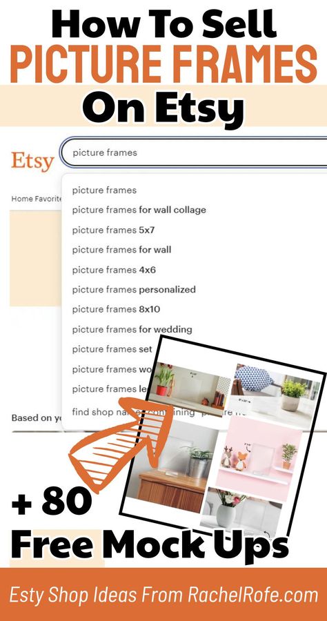 Etsy shop ideas and tips for sellers. How to sell picture frames on Etsy plus 80 FREE mockups to make more sales. Great side gig for moms. Picture Framing Business, Wall Collage Picture Frames, Free Picture Frames, Etsy Shop Ideas, Customer Loyalty Program, 5x7 Picture Frames, 8x10 Picture Frames, 4x6 Picture Frames, Personalized Picture Frames