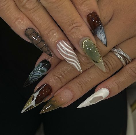 Lux Nails, Fyp Aesthetic, Grunge Nails, Classy Acrylic Nails, Get Nails, Dream Nails, Fire Nails, Funky Nails, Pretty Acrylic Nails