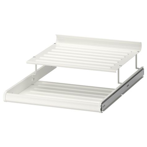 KOMPLEMENT Pull-out shoe shelf, white, 19 5/8x22 7/8" - IKEA Dressing Pax, Closet Organizers & Garment Racks, Ikea Komplement, Armoire Pax, Pax Closet, Drawer Mat, Pax System, Trouser Hangers, Shoe Shelves