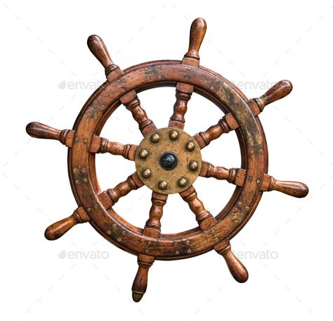 Ship Wheel Decor, Ship Wheel Tattoo, Pirate Ship Wheel, Ship Steering Wheel, Nautical Clipart, Wheel Tattoo, Boat Wheel, Wheel Clock, Pirate Boats