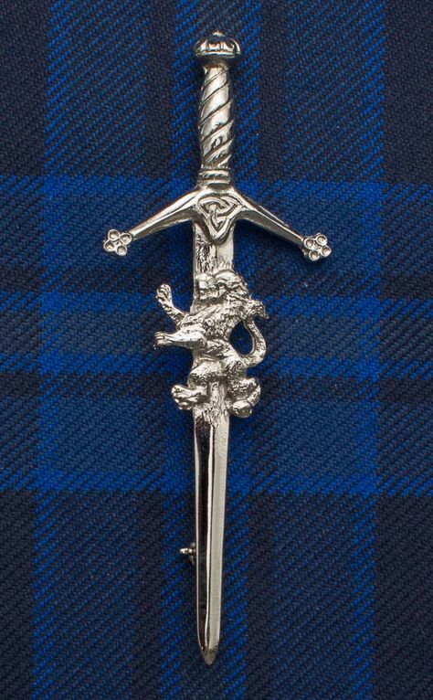 Rampant Lion Sword Kilt Pin - Kilt Pins - Kilts & Highlandwear - Products | CLAN by Scotweb Scottish Tattoos, Pewter Art, Kilt Pins, Kilt Outfits, Kilt Pin, Authentic Jewelry, Celtic Designs, Kilt, Ancient Art