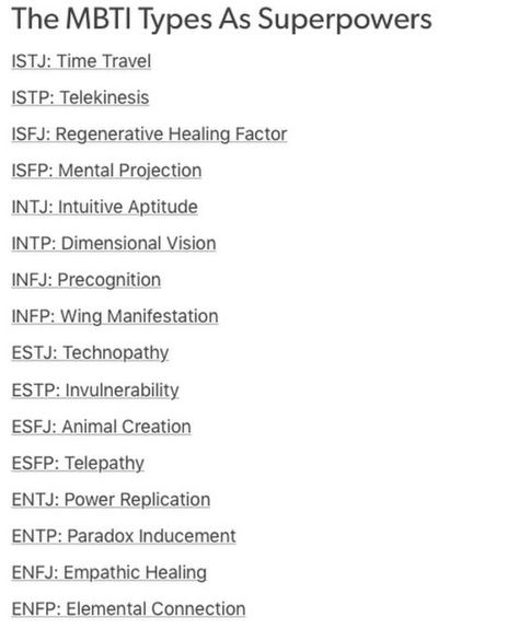 Mbti as superpowers Mbti Functions, Enfj Personality, Myers Briggs Personality Test, Mbti Memes, Myers Briggs Personality Types, Mbti Character, Myers–briggs Type Indicator, Myers Briggs Personalities, Myers Briggs Type