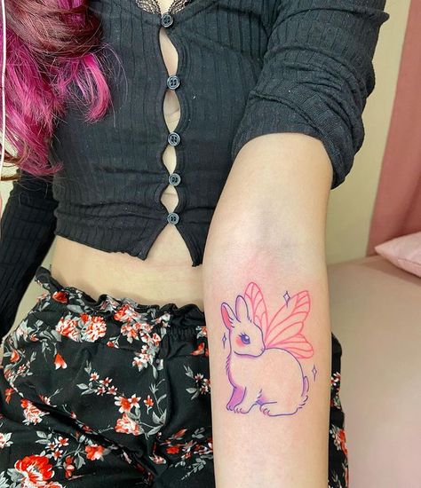 ビバ自分 (@reiko_natsume) • Фото и видео в Instagram Tattoo Fairy, Bunny Tattoo, Y2k Minimalist, Bunny Tattoos, Being Perfect, Fairy Aesthetic, Hair Perfume, Aesthetic Y2k, Cute Butterfly