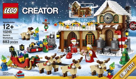 Lego Creator 10245: Santa's Workshop (2014) Lego Christmas Village, Lego Winter Village, Lego Creator Sets, Lego Winter, Santa's Village, Lego Christmas, Santa's Workshop, Buy Lego, Lego Creator