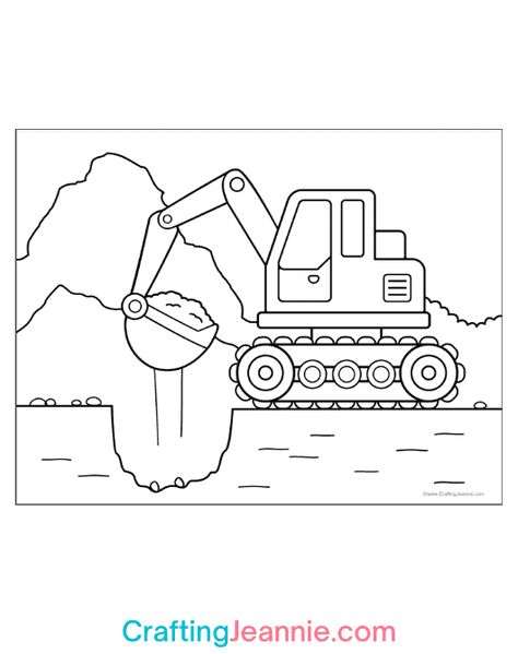 excavator coloring Page Builder Crafts Preschool, Construction Worker Coloring Pages, Construction Truck Coloring Pages, Construction Vehicles Coloring Pages, Construction Coloring Pages, Construction Activities Preschool, Construction Theme Preschool, Transportation Activities, Theme Preschool