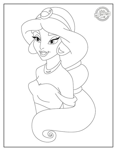 Disney Princess Jasmine Drawing, Princess Jasmine Coloring Pages, Yasmin Disney, Jasmine Coloring Pages, Jasmine Drawing, Sandwich Design, Princess Painting, Printable Princess, Cake Sandwich