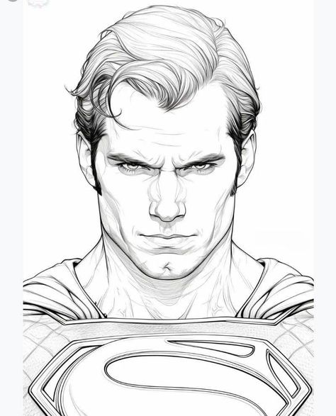 The Flash Drawing Sketches, Comic Book Coloring Pages, Super Man Drawing, Super Hero Sketches, Comic Book Eyes, Comic Art Style Character Design, John Wick Drawing, Superman Art Drawing, Wonder Woman Sketch