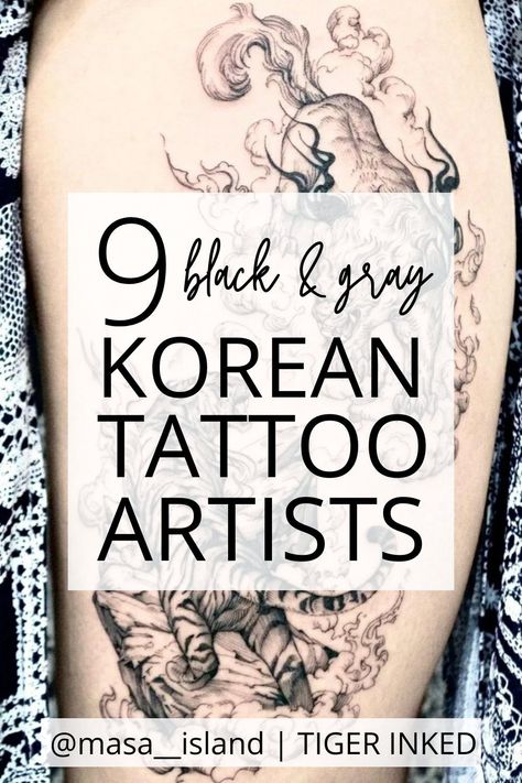 Korean Warrior Tattoo, South Korean Tattoo Ideas, Korean Themed Tattoo, Korean Sleeve Tattoo, Korean Tiger Tattoo South Korea, Korea Tattoo Ideas, Korean Tattoos Men, Korean Tattoo Sleeve, Korean Tattoo Ideas South Korea