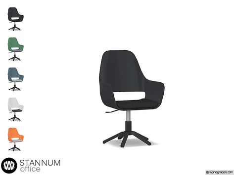 wondymoon's Stannum Desk Chair Sims 4 Cc Office Chair, Sims 4 Cc Chair Desk, Sims 4 Desk Chair Cc, Ts4 Desk Cc, Sims 4 Desk Chair, Wondymoon Sims 4 Cc, Sims 4 Desk Cc, Sims 4 Cc Furniture Living Rooms, Mod Furniture