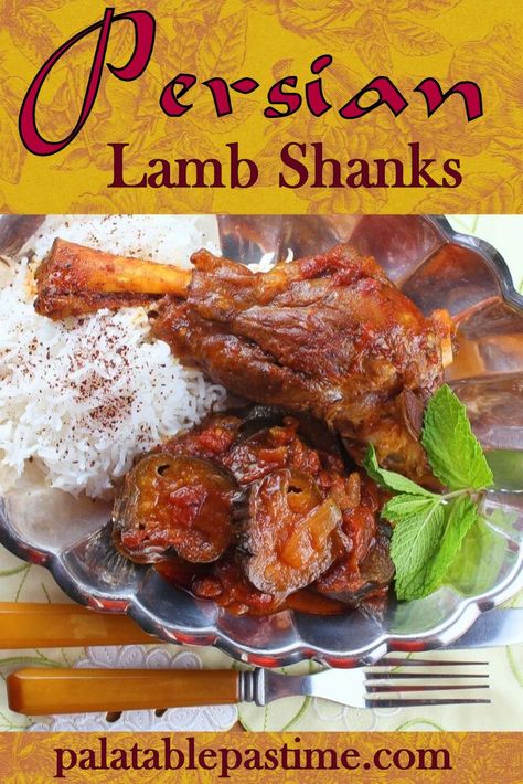 Middle Eastern Lamb Shanks, Persian Lamb Shanks, Afghani Recipes, Moroccan Foods, Lamb Roast Recipe, Japanese Meals, Lamb Shank Recipe, Slow Roast Lamb, Beef Kebabs