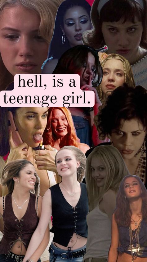 hell is a teenage girl. #jennifersbody #skins #effystonem #nancydowns #thecraft #carrie #girlinterrupted #lisarowe #cassiehoward #maddieperez #maxineminx #xmovie #tracyandevie #cassieskins #euphoria Hell Is A Teenage Girl Aesthetic, Hell Is A Teenage Girl, Jennifer’s Body, Cassie Skins, Cassie Howard, Rory And Jess, Female Rage, Girl Blogger, Book Page Art