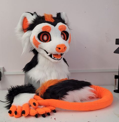 Possum Fursuit, Hypno Eyes, Fursuit Partial, Fursuit Inspiration, Fursuit Making, Fursona Ideas, Dino Mask, Cute Fursuits, Therian Stuff