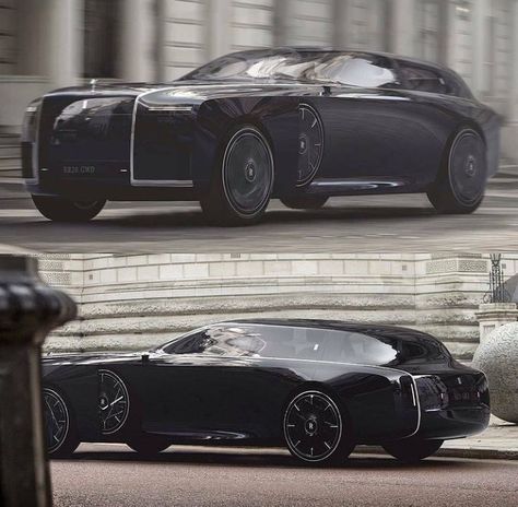 Old Rolls Royce, Rolls Royce Concept, Concept Vehicles Sci Fi, Old Sailing Ships, Concept Car Design, Classy Cars, Futuristic Cars, Car Exterior, Black Car