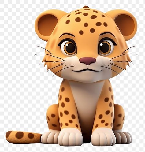 Cartoon Leopard, Cheetah Cartoon, Png Text, Free Design Resources, Transparent Background, Mammals, Free Design, Make It Yourself, Animals