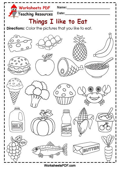 Foods Worksheets Kindergarten, Healthy Eating Worksheets For Preschool, Favorite Food Activity Preschool, Where Does Our Food Come From Activities, Foods Activities For Preschool, Healthy Food Worksheets For Preschool, Food We Eat Worksheet For Grade 1, Healthy Food Kindergarten, Food For Preschoolers