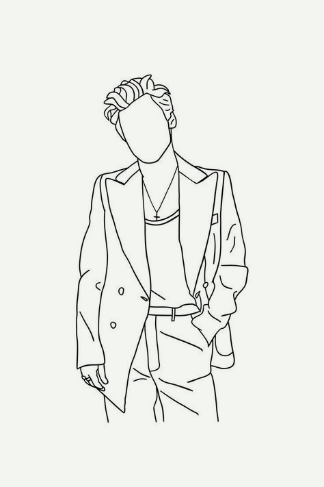 Harry Styles Pictures To Draw, Harry Styles Coloring Pages Printable, Harry Styles Colouring Pages, Harry Styles Svg Free, Harry Styles Simple Drawing, Harry Styles Cricut Projects, Easy Harry Styles Drawing, Harry Styles Lineart, Harry Styles Outline Drawing