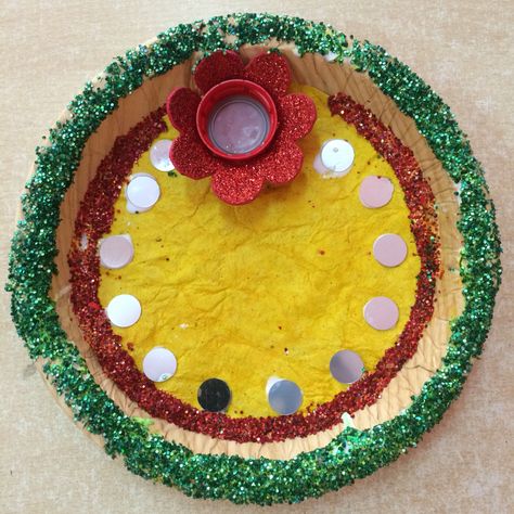 Rakhi Thali craft Thali Making Ideas, Rakhi Thali, Thali Decoration, Clear Pictures, Kids Class, Making Ideas, Christmas Tree Skirt, Projects To Try, For Kids