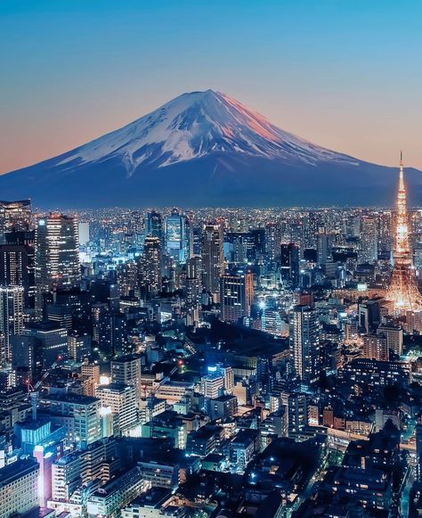 Illuminated Tokyo city skyline at sunset, Japan Japan Tokyo City, Japan Skyline, Digital Composition, 007 Casino Royale, Tokyo Photography, Tokyo Skyline, Japan Life, Luxury Travel Destinations, Tokyo City