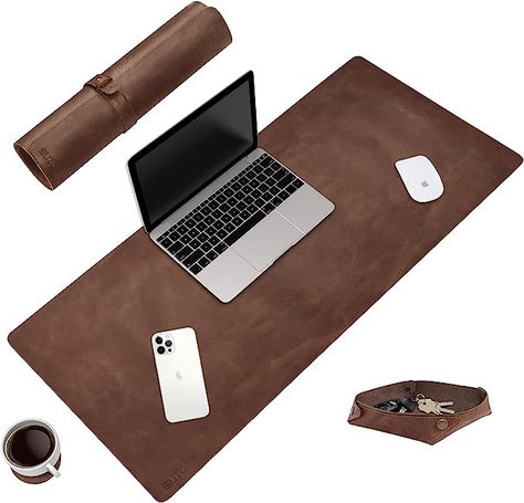 Amazon.com : Leather Desk Pad Real Leather Desk Mat (32x16) Desk Cover Desk Blotter Desk Protector Large Computer Mat for Keyboard Gaming Mouse Pad (Cognac 2mm) Table Laptop Mat Office Desktop Accessories ELIZO : Office Products Computer Mat, Desk Cover, Table Laptop, Keyboard Gaming, Leather Desk Pad, Desk Protector, Leather Desk, Large Desk, Office Desktop