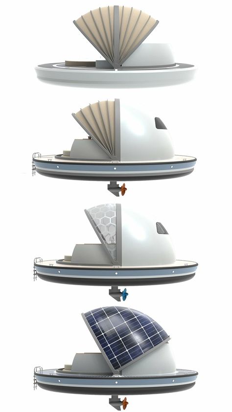 Floating House Design, Hotel Suite Design, Luxury Pontoon Boats, Floating Architecture, Floating Hotel, Hospital Marketing, Modern Nautical, Micro House, Dome House