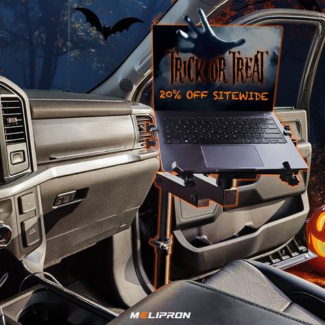 🎃👻 Halloween Sale Alert! 👻🎃 Transform your ride with our Vehicle Laptop Mount! Get 20% off using code HLW20 on melipron.com. Make your spooky season productive and stylish. Don’t miss out on these eerie-sistible deals! #MELIPRON #LaptopMount #VehicleMods #HalloweenSale #SpookySavings #UpgradeYourRide #LimitedTimeOffer #MelipronRack #TruckLife #VanLife Vehicle Laptop Mount, Trucking Life, Halloween Sale, 20 % Off, Van Life, Spooky Season, Trick Or Treat, Make Your, Laptop