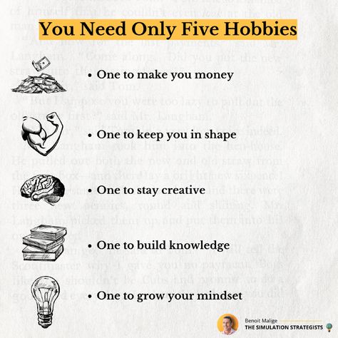 You Need Only Five Hobbies:  #motivation #motivationalquotes  #dailymotivation  #tuesdaymotivation  #success  #successtips  #keytosuccess  #successfulmindset  #successmindset  #successful  #lifelessons  #lifelessonslearned How To Be Successful In Life, Focusing On Yourself Quotes, Psychology Humor, Good Leadership Skills, Tuesday Motivation, Dear Self Quotes, Personal Improvement, Lessons Learned In Life, Aesthetic Words