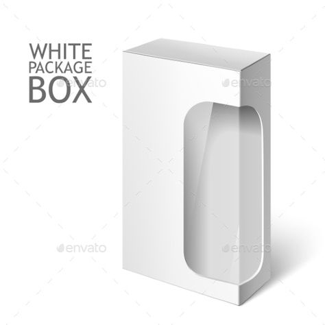 Packaging Window Design, Window Packaging Design, Clear Box Packaging, Packaging With Window, Shipping Template, 3d Advertisement, White Box Packaging, Window Packaging, Window Wrap