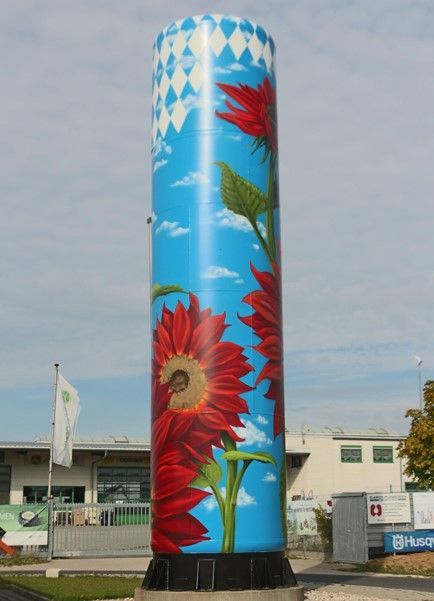 Silo Art, Water Towers, Pole Art, Barn Art, Water Tanks, Mural Ideas, Rail Car, Art Street, Big Art