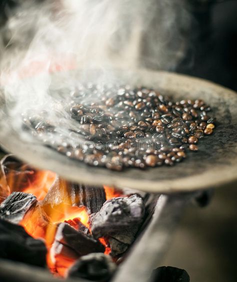 Coffee Roasting over fire in Ethiopia. Coffee beans roasting over a fire in Ethi , #AFF, #fire, #Roasting, #Coffee, #roasting, #beans #ad Ethiopia Coffee, Coffee Beans Photography, Raw Coffee Beans, Roasting Coffee, Gold And Black Background, Roasted Coffee Beans, About Coffee, Recipe Images, Coffee Bean