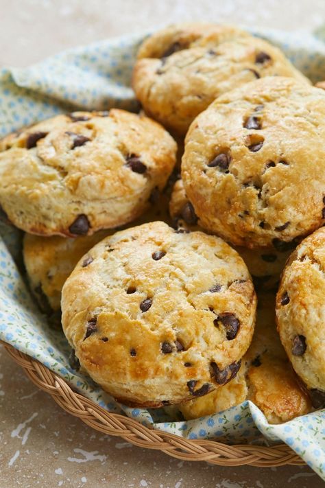 Easy Chocolate Chip Scones recipe, finished. Scones Chocolate Chip, Scones Chocolate, Chocolate Chip Scones Recipe, Chocolate Chip Recipe, Chocolate Chip Scones, Chip Recipe, Chocolate Scones, Bigger Bolder Baking, Baking Cookbooks