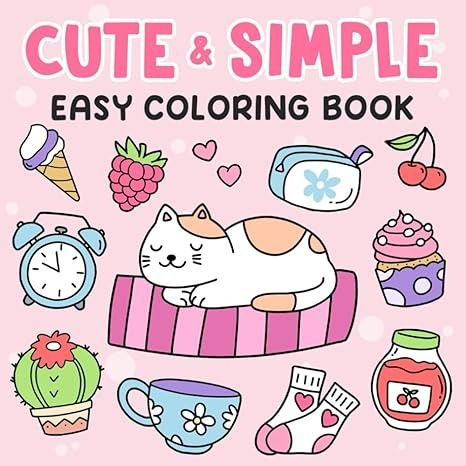 Amazon.com: Easy: Cute & Simple Coloring Book for Adults and Kids: 9798320563787: Kotz, Hikaru: Books Amazon Kdp Coloring Book, Coloring Book Cover Design, Amazon Coloring Books, Tennessee Road Trip, Elements Canva, Xmas Shopping, Keyword Elements Canva, Mommy Time, Coloring Book For Adults