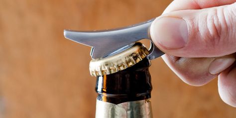 How to Open a Beer Without a Bottle Opener - 13 Hacks for Opening Beer Anytime, Anywhere Non Alcoholic Beer, Give Five, Beer Opener, Beer Bottle Opener, Non Alcoholic, Beer Bottle, Bottle Opener, Liquor, Gemstone Rings