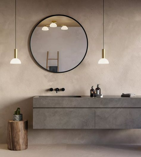 Planning bathroom lighting: with advice from design experts | Homes & Gardens Guest Powder Room Ideas, Bathroom Lighting Trends, Bathroom Chandelier, Gorgeous Tile, Bathroom Pendant, Bathroom Pendant Lighting, Large Bathrooms, Bathroom Wall Lights, In Bathroom