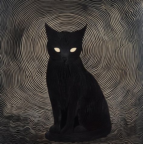 Black Cat Header, Goth Icons Aesthetic, Cute Goth Pfp, Goth Pfp Aesthetic, Ethereal Art Dark, Cat Widget, Kat Core, Drawing Tricks, Terrifying Pictures