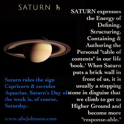 The planet Saturn #SATURN #Capricorn #Aquarius #planets #astrology #astro #ABCastro #ABCjohnsonAstrology #abcjohnson.com #Saturday #DaysOfTheWeek #ABCastrology #photogrid @abcjohnson @abcJohnsonAstro Saturn Mythology, Daily Correspondences, Planets Astrology, Aquarius Astrology, Saturn Planet, Astrology Aquarius, Planet Saturn, Self Mastery, Astrology Planets