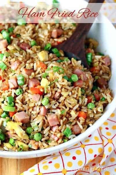 Hawaiian Rice Recipe, Hawaiian Rice, Hawaiian Fried Rice, Sausage Alfredo, Ham Fried Rice, Chicken And Sausage Jambalaya, Alfredo Bake, Making Fried Rice, Rice Side