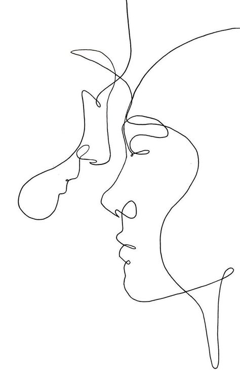 Embroidery Faces Simple, Embroidery Face Outline, Faces Line Drawing, Entwined Art, Line Art People, Line Drawing People, Portrait Line Drawing, Portrait Faces, Simple Line Art