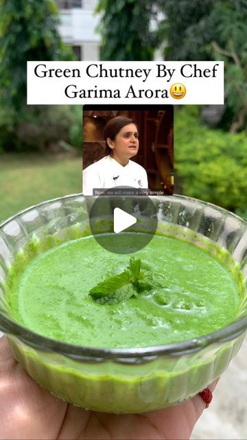 Priyanka Meena | fabulous_feast on Instagram: "Add a burst of flavor to your dishes with this Simple but delicious Homemade Green Chutney by MasterChef Garima Arora😍 . Like,Comment,Share😍 . Follow @fabulous_feast for more amazing recipes ❤️ . . . #greenchutney #recipe #chefgarimaarora #masterchef #reelsinstagram #chutney #sonytv #yummy #delicious #explore #foodie #jaipur #india" Healthy Chutney Recipes, Masterchef India Recipes, Green Chutney Recipe India For Sandwich, How To Make Green Chutney, Green Chutney Recipe India, Chutney Recipes Indian, Garima Arora, Hebbars Kitchen Recipes, Green Chutney Recipe