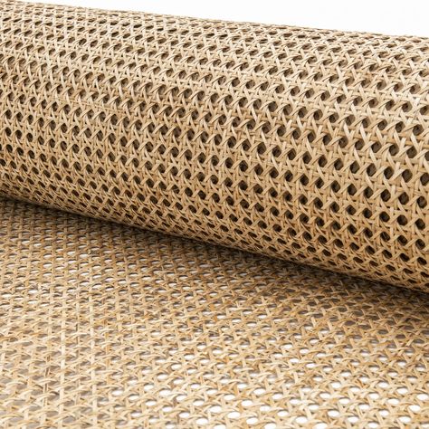 PRICES MAY VARY. This is natural cane webbing sheet 18" wide X 7 feet. TIP: Before use, you should soak in water for 10-15 minutes, it will make the product flat and easy to manipulate and not sag after finishing. Our cane webbings are 100% NATURAL COLOR, It isn't Bleached so The color does not change after many years of use. EASY TO SET UP : You can feel free to cut it to the desired size with scissors. just used a staple gun to put it in place. PAINTABLE: Natural color products can be painted Cane Cane, Rattan Webbing, Cane Webbing, Rattan Cane, Hexagon Pattern, Chair Bed, Star Work, Sewing Stores, Braided Rugs