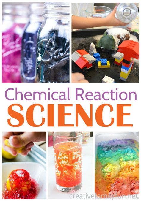 Have fun learning with this fun selection of chemical reaction science experiments for kids that are safe, exciting, and fun. #science #chemistry #STEM #education Chemistry Experiments For Kids, Science Experiments Kids Elementary, Fall Science, Science Experiments For Kids, Chemical Science, Experiments For Kids, Science Club, Chemistry Experiments, Science Activity