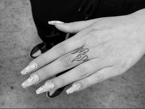 Flame On Finger Tattoo, One Finger Tattoo, Finger Tattoos Flame, Flame Finger Tattoo, Inner Finger Tattoo, Middle Finger Tattoos, Finger Tats, Finger Tattoo For Women, Finger Tattoo Designs