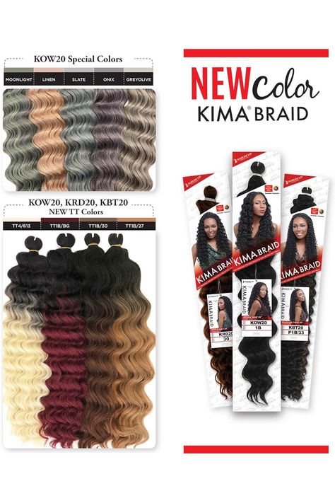 Harlem125 Synthetic Hair Braids Kima Braid Ocean Wave 20 &#34; (GREY) Kima Ocean Wave Crochet Hair, Kima Ocean Wave, Synthetic Hair Braids, Ocean Wave Crochet, Ocean Wave Crochet Hair, Wave Crochet, Wig Ideas, Hair Braids, Crochet Hair