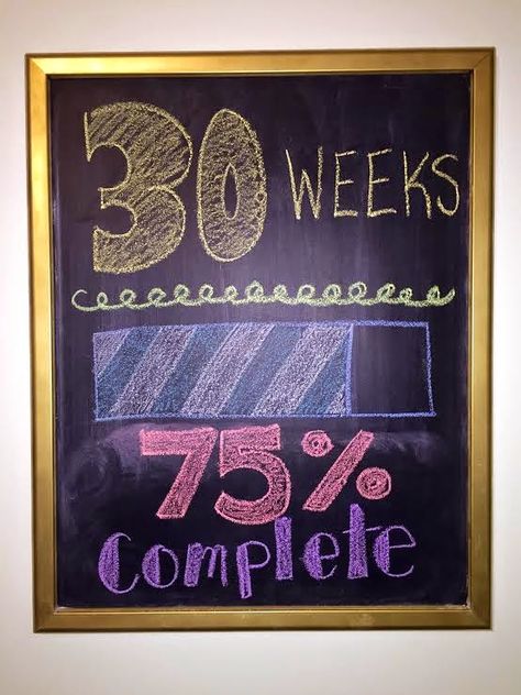 30 Weeks Pregnant Quotes, 30 Weeks Pregnant Baby, Pregnant Quotes, 2 Weeks Pregnant, Weekly Pregnancy Chalkboard, Timeline Ideas, Baby Feeding Timeline, Pregnant Announcement, Baby Progress