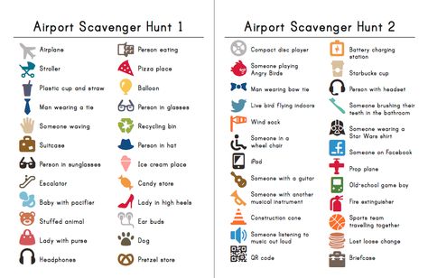 Airport Scavenger Hunt Airport Scavenger Hunt, Roadtrip Games, Airplane Entertainment, Plane Ideas, Airplane Activities, Flying With Kids, Scavenger Hunt For Kids, Airline Travel, Road Trip With Kids