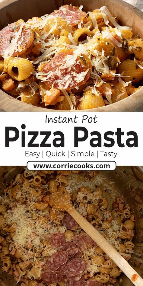 Instant Pot Pizza, Pizza And Pasta, Crispy French Fries, Easy Pasta Dishes, One Pot Pasta, Insta Pot, Pizza Toppings, Pizza Pasta, Pressure Cooker Recipes