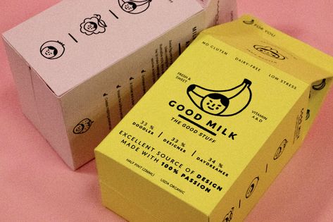 Milk Carton Design, Milk Branding, Milk Packaging Design, Creative Wine Label, Carton Design, Milk Brands, Milk Packaging, Cosmetic Packaging Design, Skincare Packaging