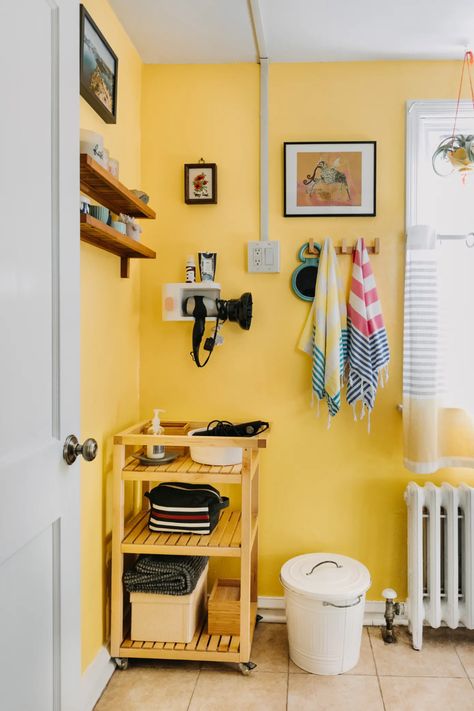 Photographer's Philadelphia Row Home Photos | Apartment Therapy Row Home Interior, Row Home Interior Design, Ikea Yellow, Row Home, Diy Coat Rack, Dreamy Decor, Thrifted Home Decor, Row House, My Place